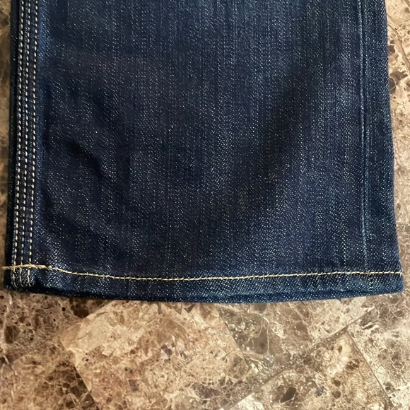 7 For All Mankind Flynt Jeans Boot Cut Dark Wash Denim Size 31 - Picture 9 of 16